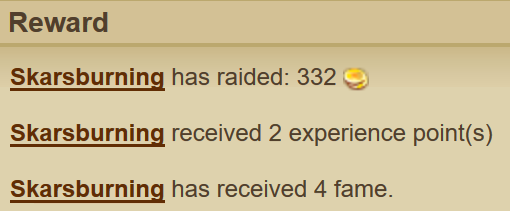 Bone Golem reward Bone Golem reward