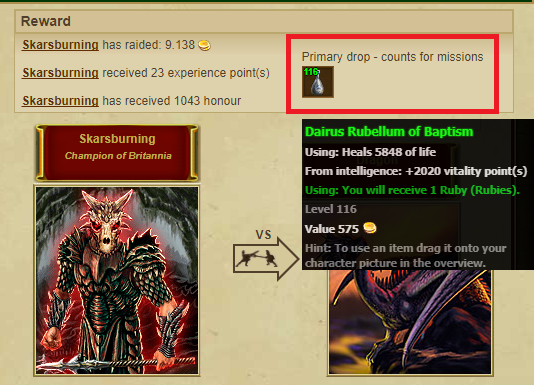 Special food drop Special food drop