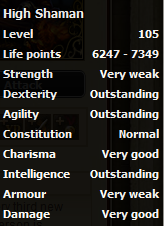 High Shaman stats