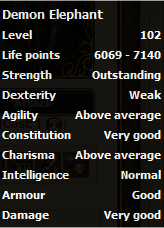 Demon Elephant stats
