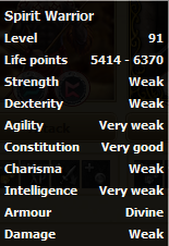 Spirit Warrior stats