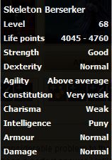 Skeleton Berserker stats