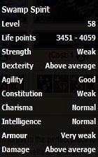 Swamp Spirit stats