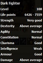 Dark Fighter stats