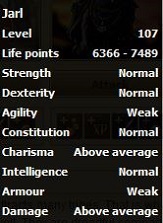 Jarl Berserker stats