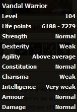 Vandal Warrior stats
