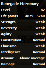 Renegade Mercenary stats