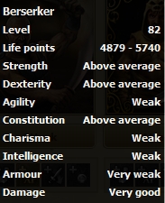 Berserker stats