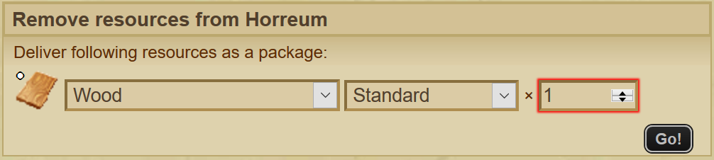 Withdraw materials Withdraw materials