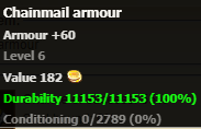 Chainmail armour stats