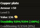 Copper plate stats