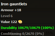Iron gauntlets stats