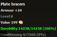 Plate bracers stats