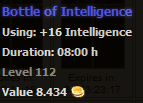 Bottle of Intelligence stats