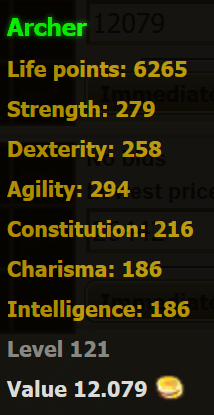 Archer stats Archer stats