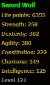 Sword Wolf stats Sword Wolf stats