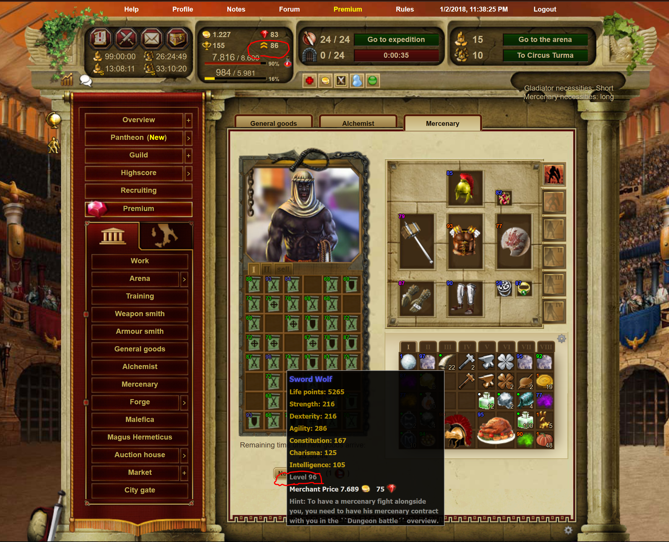 High level Merc in vendor High level Merc in vendor