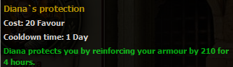 Diana bonus rank 1
