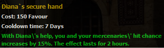 Diana bonus rank 3