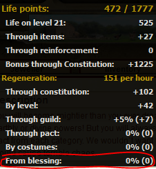 Blessing from Ceres example