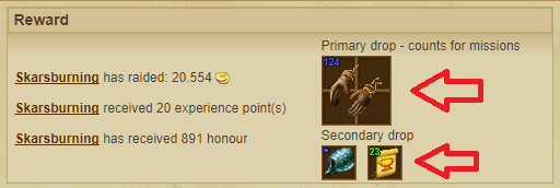 Primary and Secondary drops